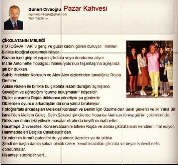 Güneri Cıvaoğlu / Pazar Kahvesi — Çikolatanın Meleği